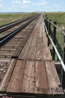 North Fork Portage Coulee Trestle near Floweree, MT.