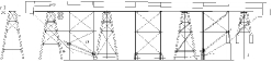 I drew out a full size profile of the bridge to provide templates for building and customizing the bents for the coulee terrain.