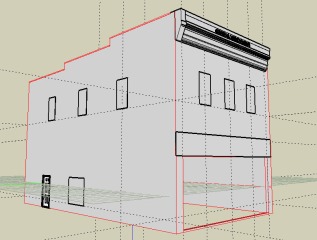 Here is my start to the Virgelle Merchatile general store modeling in Bonzai3D.